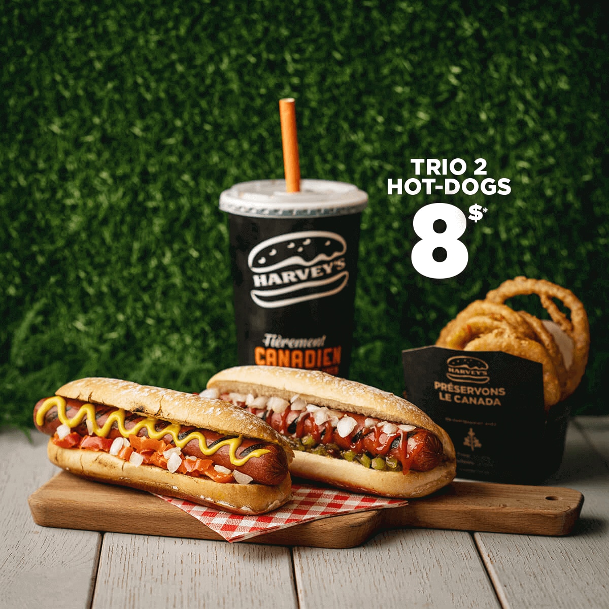 Trio 2 hot-dogs 
