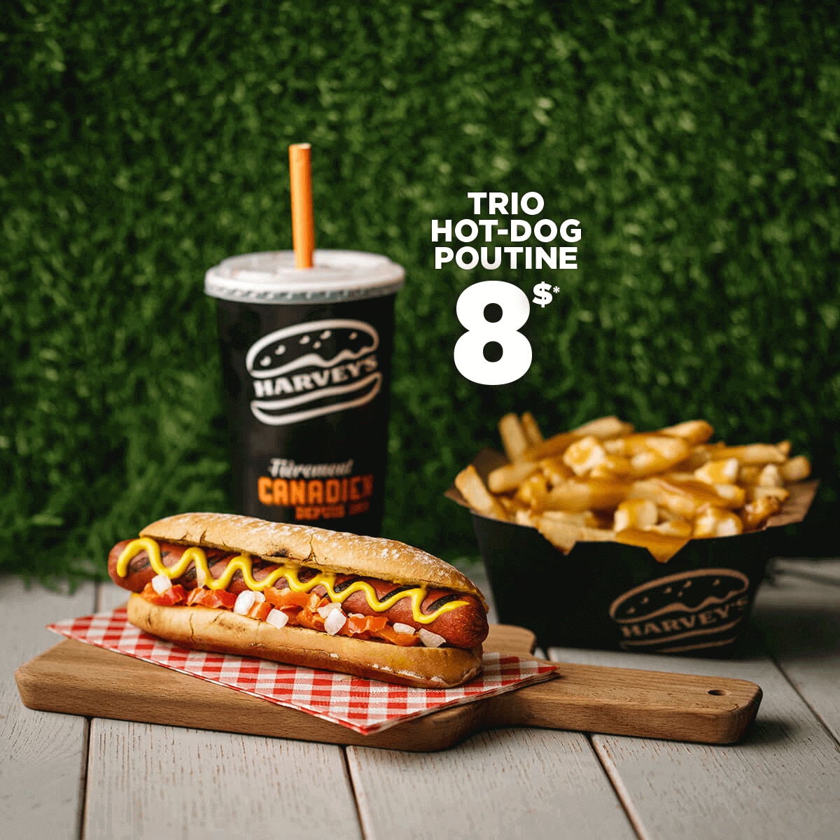 Trio hot-dog poutine