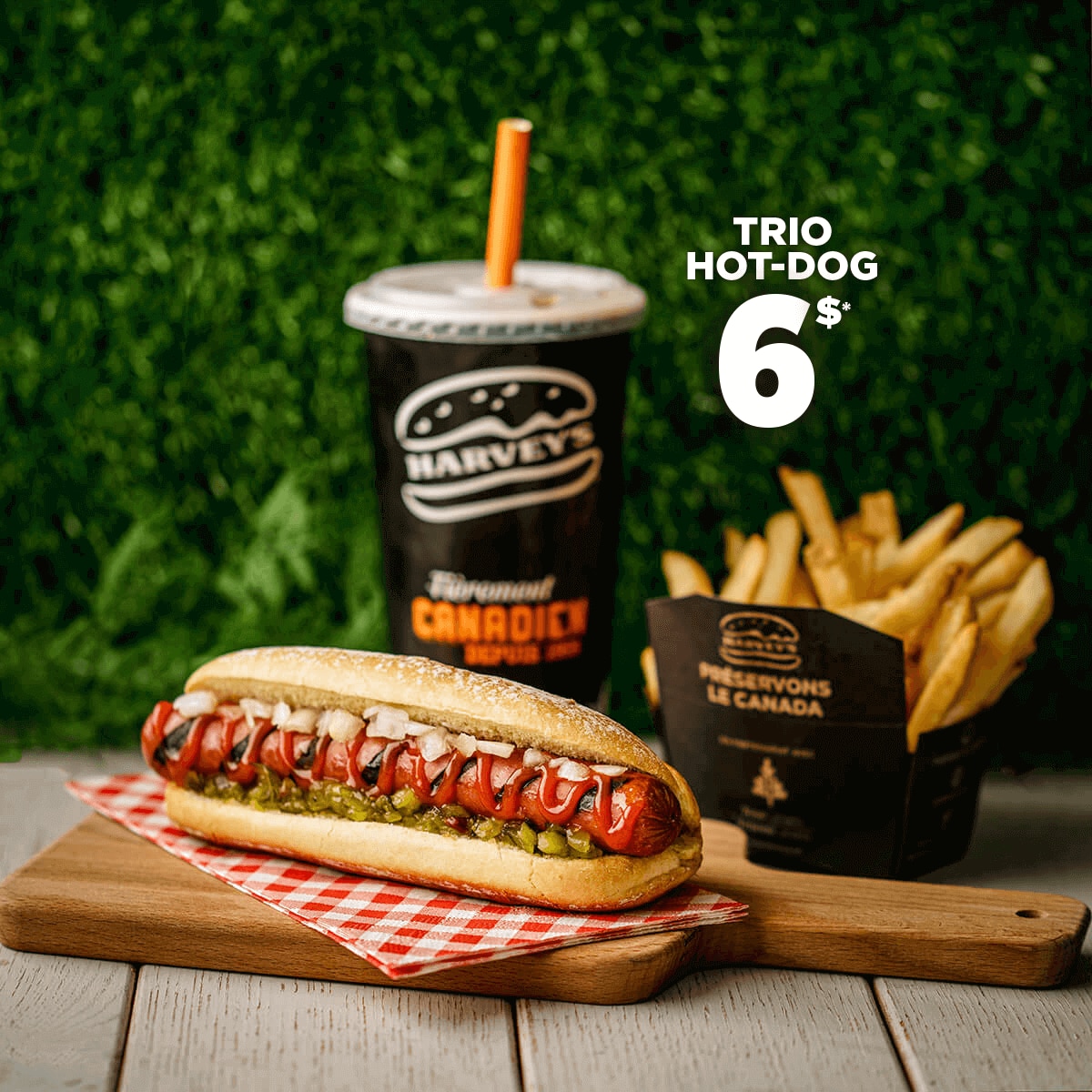 Trio hot-dog